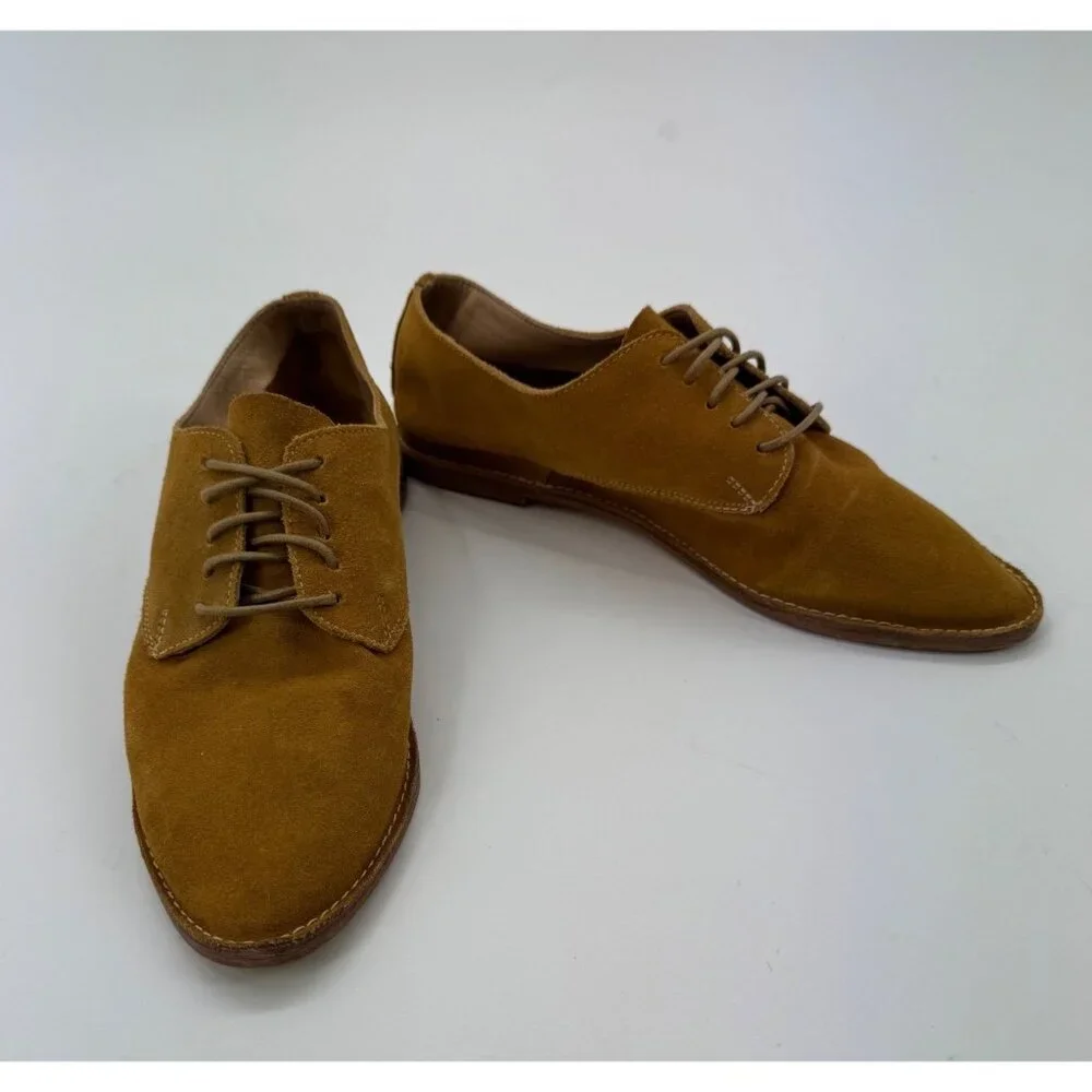 Kaanas Fiano Suede Lace up Oxford Dress Shoes Size 8